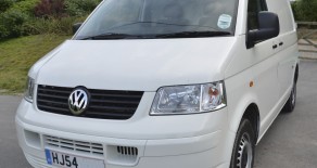 VOLKSWAGEN T5 TRANSPORTER 54 plate 1.9TDI 104PS only 55,000 warrantied miles plus colour coded bumpers